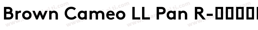 Brown Cameo LL Pan R字体转换